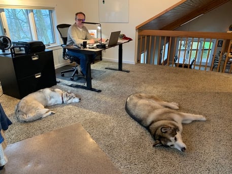 Ken-working from home