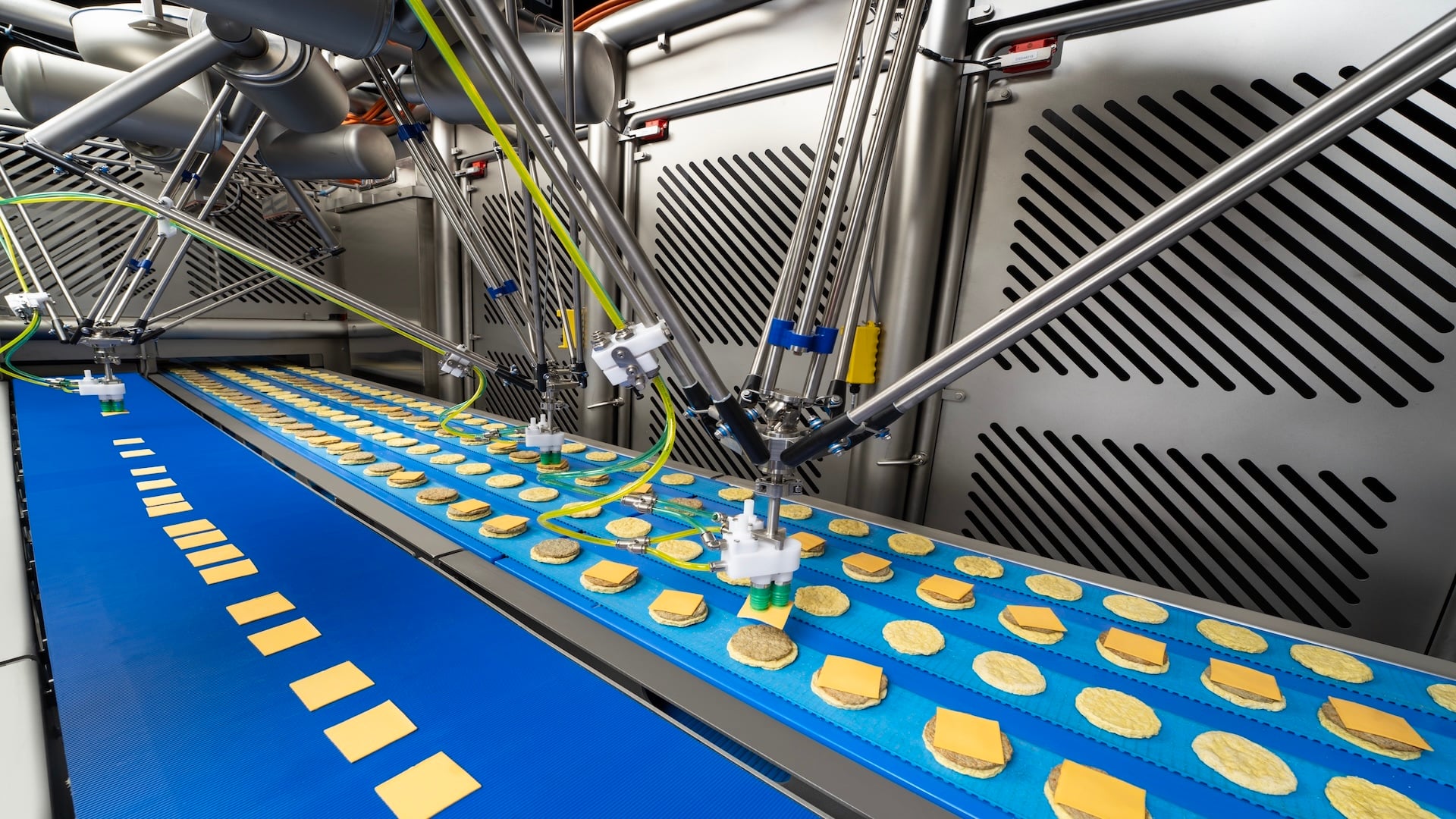 JLS production floor — robotic packaging system in operation