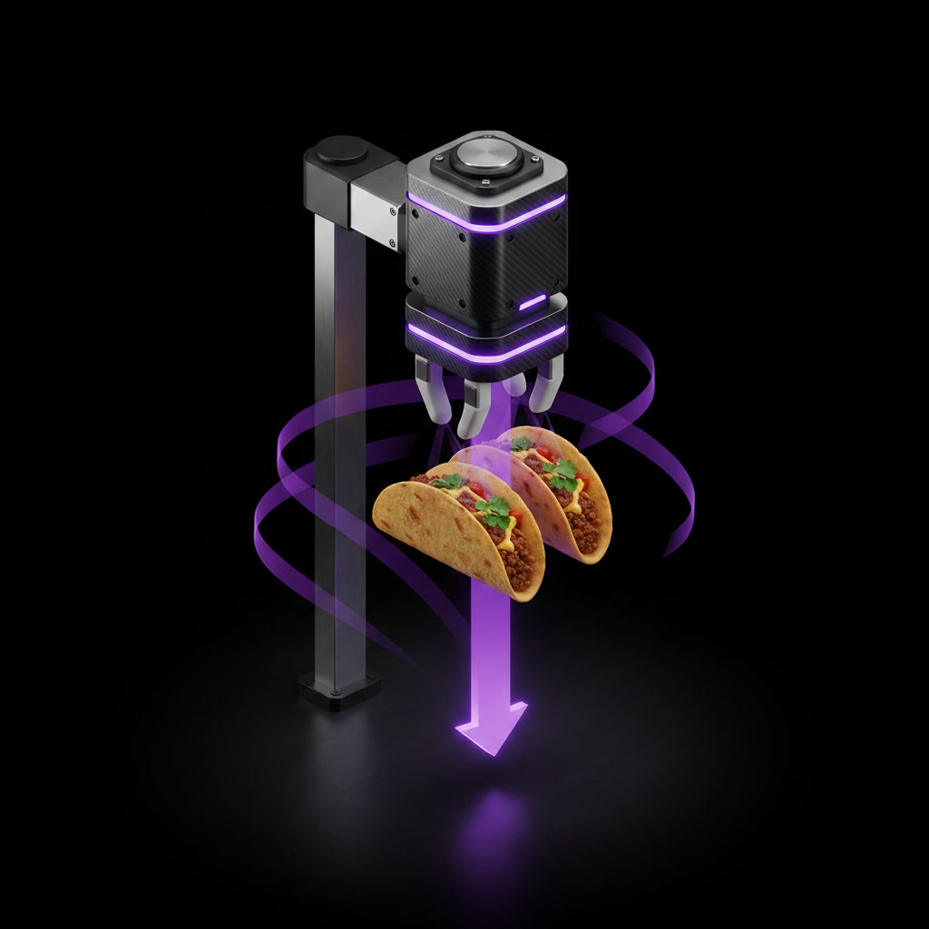 Step 3: two-pick tool lifts two tacos